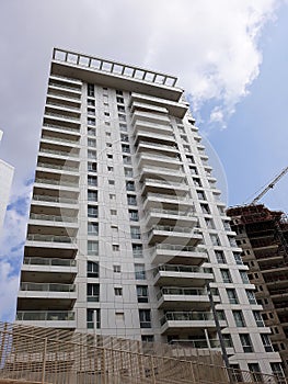 Modern residential buildings in Netanya.