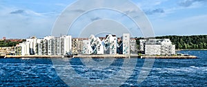 Modern residential buildings at the port of Aarhus in Denmark