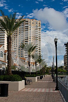 Modern residential development