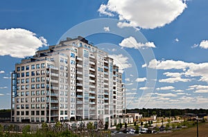 Modern residential high rise building subdivision neighbourhood