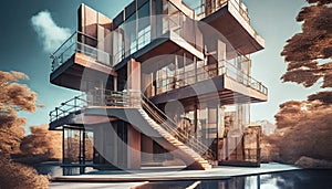 modern residential house