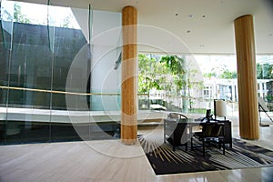 Modern resort interior