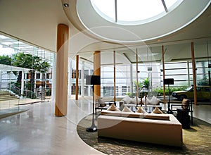 Modern resort interior