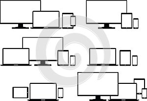 Modern Responsive Website Design Device Icons