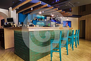 Modern restaurant, bar or cafe interior