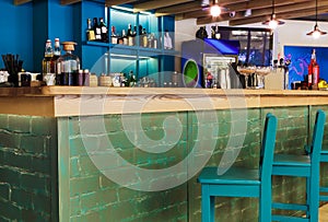 Modern restaurant, bar or cafe interior