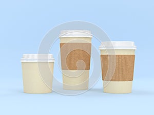 Modern Reusable Cup 3D Rendering