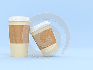 Modern Reusable Cup 3D Rendering