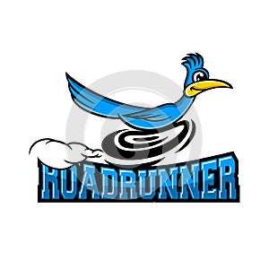 Modern roadrunner bird logo. photo