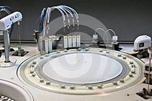 Modern robotical machine for centrifuge blood and urine