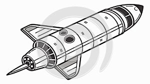 Modern Rocket Launch, Space Travel Innovation, vector design Generative AI