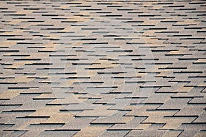 Modern roofing and decoration of chimneys. Flexible bitumen or slate shingles