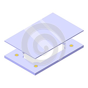 Modern room interior icon isometric vector. Stretch decoration