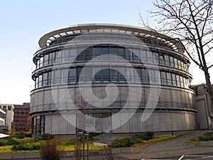 Modern round building in Bonn photo