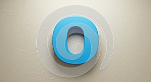 Modern Rounded Typeface O in Focus