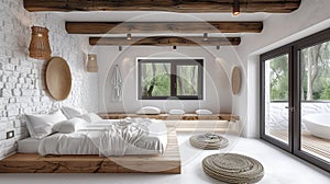 Modern rustic bedroom img