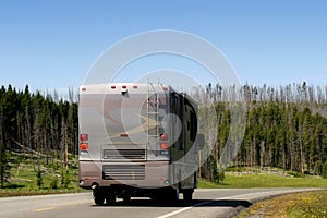 Modern RV recreational vehicle photo