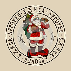 Modern santa on gyroscooter approved