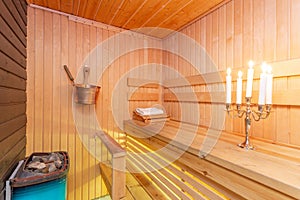 Modern Sauna interior