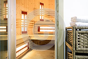 Modern sauna in the residence