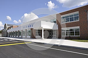 Modern school building photo