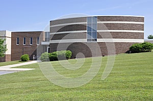 Modern school exterior