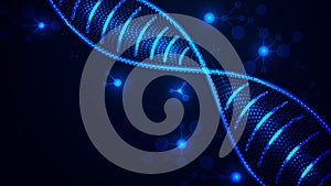 Modern Science DNA Molecule Connection Background