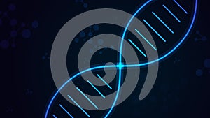 Modern Science DNA Molecule Connection Background