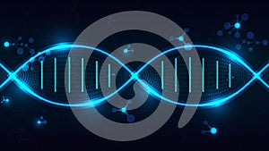 Modern Science DNA Molecule Connection Background
