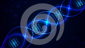 Modern Science DNA Molecule Connection Background