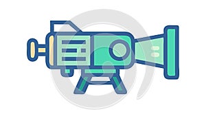 Modern Science Instrument or Microscope, Laboratory Research, vector design Generative AI