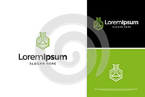 Modern science technology icon logo vector design