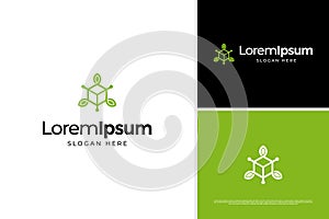 Modern science technology icon logo vector design