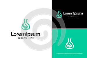 Modern science technology icon logo vector design