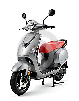Modern scooter isolated on white background