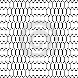 Modern seamless pattern with hexagonal paving tiles for wallpaper design White Background