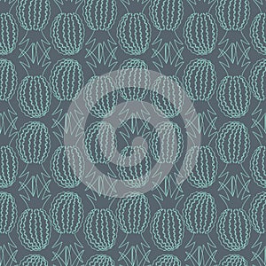 Modern seamless vector pattern with abstract fruits silhouettes of pineapples