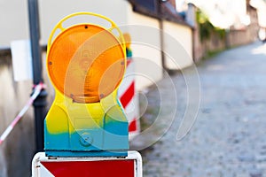 modern security barrier at a construction site