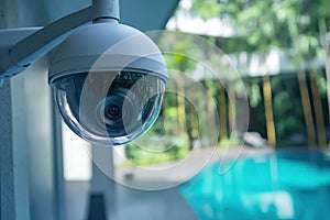 Modern Security Camera Watching Over Property photo