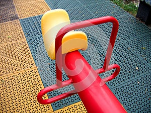 Modern Seesaw at a Playground