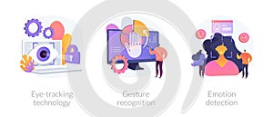 Modern sensor technologies vector concept metaphors.