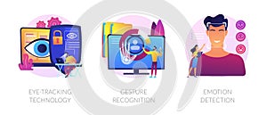 Modern sensor technologies vector concept metaphors.