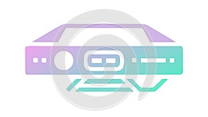 Modern Server Rack Vector Icon. Data Center Networking, vector design Generative AI