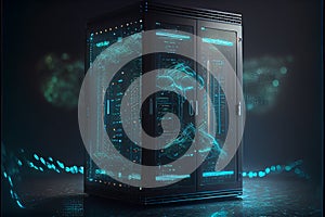 Modern Server Room Interior