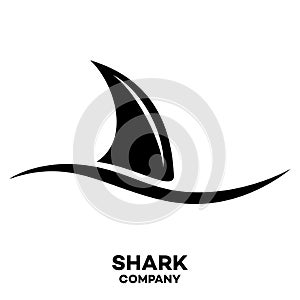 Modern shark logo. Vector illustration.
