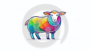 Modern Sheep Logo Design A Minimalist Approach to Farm Animal Branding for a Clean Professional Image photo