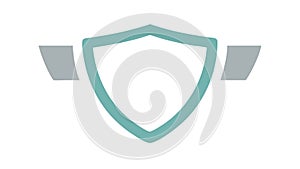Modern Shield Icon in Blue & Grey for Security, vector design Generative AI