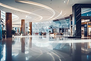 modern shopping mall contemporary interior