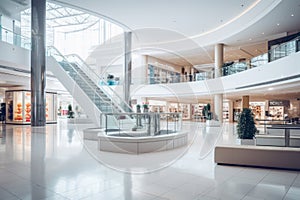 modern shopping mall contemporary interior