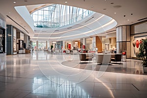 modern shopping mall contemporary interior